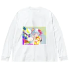 nekoshima-nekotaの餃子食べたいガール Big Long Sleeve T-Shirt