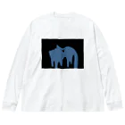 ﾆﾝｼﾞﾝｲｯﾎﾟﾝの沈溶 Big Long Sleeve T-Shirt