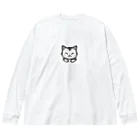 猫だらけ！のドット絵猫ちゃん ビッグシルエットロングスリーブTシャツ