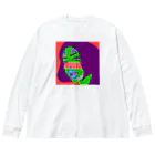 YOUJIN -ART GALLERY-のWicked Face Big Long Sleeve T-Shirt