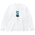 jpsat313のホアイトシェパードドアップ Big Long Sleeve T-Shirt