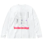 grind popのgp×原酒店コラボ2023 Light gray ビッグシルエットロングスリーブTシャツ