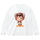 須戸コウ【腐男子ゲイvtuber】の須戸コウ_着ぐるみミニキャラVer ビッグシルエットロングスリーブTシャツ