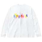 c5watercolorの水彩ペイント・カラフルその2 Big Long Sleeve T-Shirt