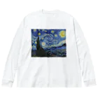 世界美術商店の星月夜 / The Starry Night ビッグシルエットロングスリーブTシャツ