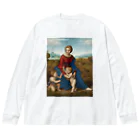 世界美術商店の牧場の聖母 / Madonna del Prato ビッグシルエットロングスリーブTシャツ