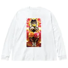 ukeroのフラワーキャット077 Big Long Sleeve T-Shirt