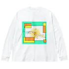 みつまめこshopのぬくもり ビッグシルエットロングスリーブTシャツ