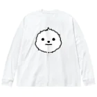 Mameyudoufuの【BIG】真顔まめゆ (Tシャツ) ビッグシルエットロングスリーブTシャツ