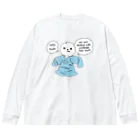 Mameyudoufuの【BIG】「みんなこんなの着んの」セリフあり (Tシャツ) Big Long Sleeve T-Shirt