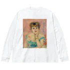 世界美術商店の女優ジャンヌ・サマリーの肖像 / Portrait of the Actress Jeanne Samary Big Long Sleeve T-Shirt