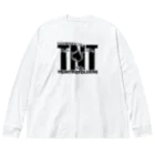 アタマスタイルの化学Tシャツ：TNT：トリニトロトルエン：爆発：爆弾：火薬：化学構造・分子式：科学：学問：理系 ビッグシルエットロングスリーブTシャツ