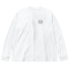 cafe-dadomaniのワンポイントDaDちゃん顔ロゴ 白T専用 Big Long Sleeve T-Shirt