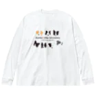 Bordercollie Streetの7 Border Collies-1 Big Long Sleeve T-Shirt