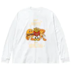 jamfish_goodiesのEAT HAPPY ビッグシルエットロングスリーブTシャツ