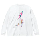 jamfish_goodiesのCOLORトカゲFAMILY Big Long Sleeve T-Shirt