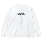 sands商店 SUZURI店のロゴ(黒) ビッグシルエットロングスリーブTシャツ