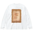 アニマル四字熟語のレオナルド・ダ・ヴィンチ　絵画アートシリーズ　自画像 Big Long Sleeve T-Shirt