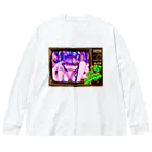 モダンラヂオの【昭和ヤンキー少女】レトロTV Ver. Big Long Sleeve T-Shirt