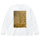 リューカデンドロンのレトロなタイル Big Long Sleeve T-Shirt