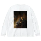 世界美術商店のエルサレムの滅亡を嘆くエレミヤ /  Jeremiah Lamenting the Destruction of Jerusalem Big Long Sleeve T-Shirt