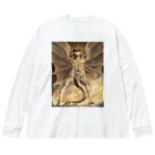 世界美術商店の巨大な赤い龍と太陽を着た女 / Great Red Dragon and the Woman Clothed with the Sun Big Long Sleeve T-Shirt