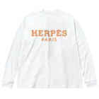 FUNNY JOKESのHERPES-ヘルペス- ビッグシルエットロングスリーブTシャツ
