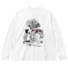 ユカイナミライ舎yukainamirai-miraixxxのトランプ猫兵 Big Long Sleeve T-Shirt