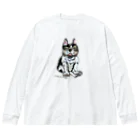 noe_to_meg (ノエとめぐ)のにんまりパイドブヒ Big Long Sleeve T-Shirt