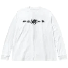 アルカナマイル SUZURI店 (高橋マイル)元ネコマイル店のかぶりつきＴシャツ-black Big Long Sleeve T-Shirt