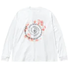 COCONUTchanのカタカムナ渦巻き第5首第6首お花デザイン Big Long Sleeve T-Shirt