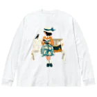 桜音ことこ企画の小鳥と少女のベンチ Big Long Sleeve T-Shirt