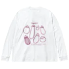 Aランチサラダ付SHOPの夏のeggplantさん1 Big Long Sleeve T-Shirt