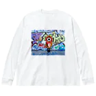 化けわらじ工房のベルリンのらくがきわらじ Big Long Sleeve T-Shirt