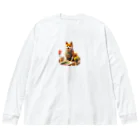 桜音ことこ企画の柴犬の花屋v2 Big Long Sleeve T-Shirt