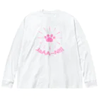 MtDesignShopのNIKUKYU(JaAA~N!!!)ピンク Big Long Sleeve T-Shirt