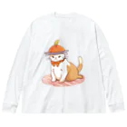 りーおすふぇんがりーのお腹ペコペコで具になっちゃったねこにゃん Big Long Sleeve T-Shirt