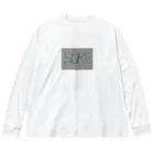 SURF810のSURF 文字(青影) Big Long Sleeve T-Shirt