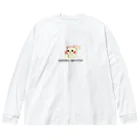 Sky00の虫歯治療中ねこくん ビッグシルエットロングスリーブTシャツ