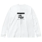 とやまソフトセンターの柴と軽トラ（前後モノクロ①）by kayaman Big Long Sleeve T-Shirt