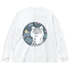 まりもの宇宙ユキヒョウ Big Long Sleeve T-Shirt