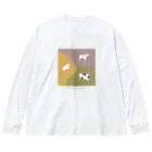 Yuka KikuchiのAnimals  Big Long Sleeve T-Shirt