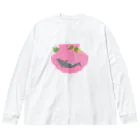 SHACHIKOのmorning shell dolphin Big Long Sleeve T-Shirt