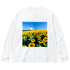 the blue seasonのヒマワリ畑 Big Long Sleeve T-Shirt