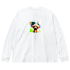 いこいの広場の可愛いトイプードル Big Long Sleeve T-Shirt