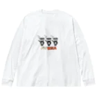 ateliersunrise_kenkenのパグ戦闘員 Big Long Sleeve T-Shirt