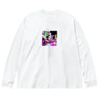 Okuizumoの怪しく輝くネオンの街 Big Long Sleeve T-Shirt