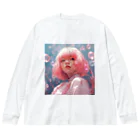 ソヒのショップのピンクな女子 Big Long Sleeve T-Shirt