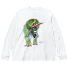 segasworksのTriceratops ビッグシルエットロングスリーブTシャツ