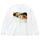 コハクのブランケットからひょっこりニャンコ🐱 Big Long Sleeve T-Shirt